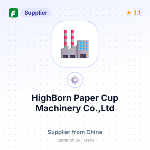 HighBorn Paper Cup Machinery Co.,Ltd – summary card, no photo uploaded yet