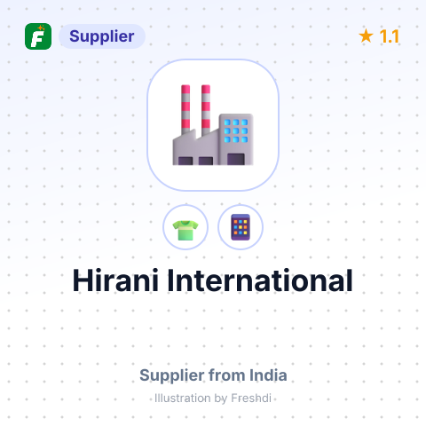 Hirani International  – summary card, no photo uploaded yet