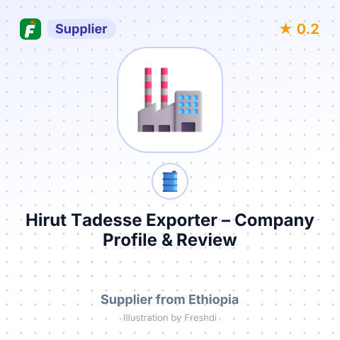 Hirut Tadesse Exporter – summary card, no photo uploaded yet