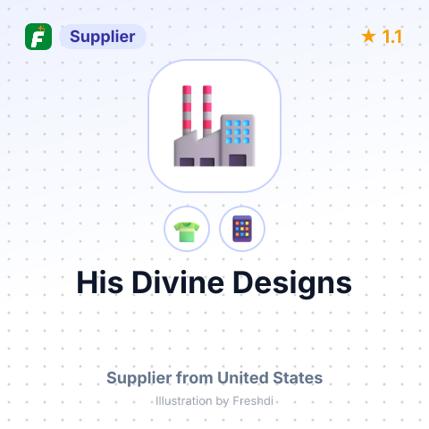 His Divine Designs – summary card, no photo uploaded yet