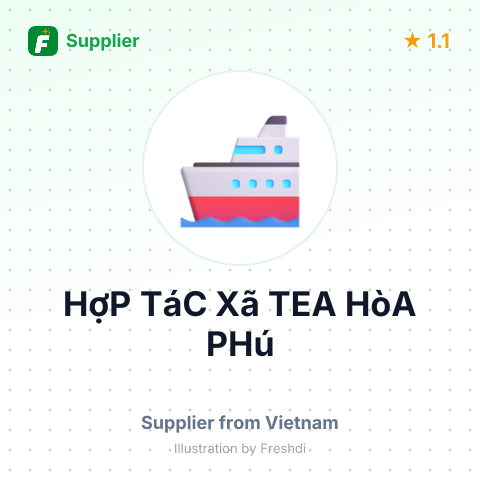 HợP TáC Xã TEA HòA PHú – summary card, no photo uploaded yet