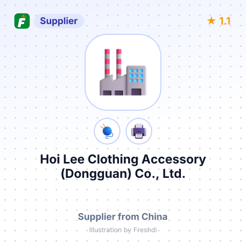 Hoi Lee Clothing Accessory (Dongguan) Co., Ltd. – summary card, no photo uploaded yet