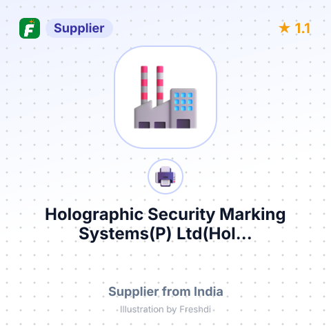 Holographic Security Marking Systems(P) Ltd(Hol... – summary card, no photo uploaded yet
