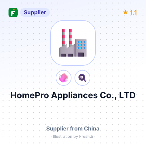 HomePro Appliances Co., LTD – summary card, no photo uploaded yet