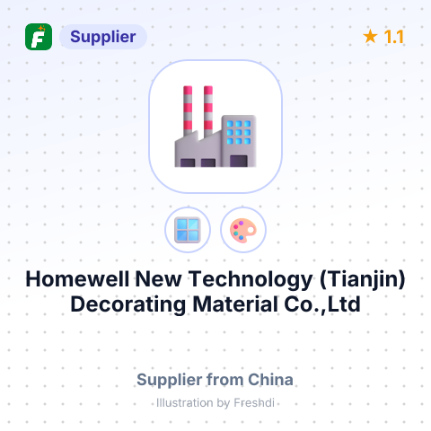 Homewell New Technology (Tianjin) Decorating Material Co.,Ltd – summary card, no photo uploaded yet