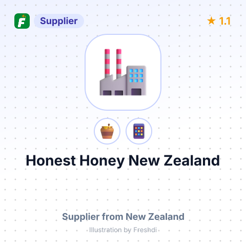 Honest Honey New Zealand  – summary card, no photo uploaded yet