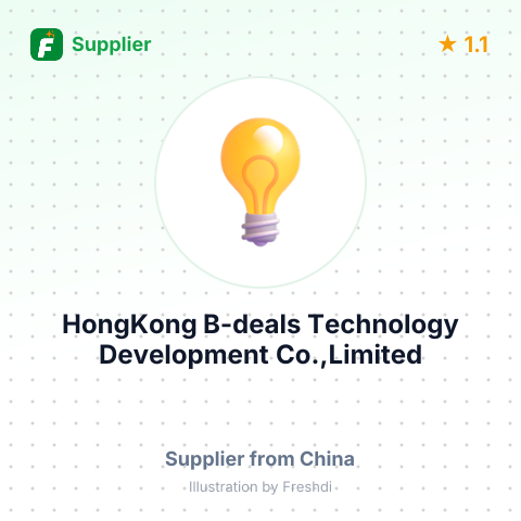 HongKong B-deals Technology Development Co.,Limited – summary card, no photo uploaded yet