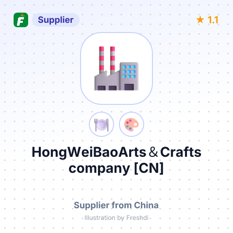 HongWeiBaoArts＆Crafts company [CN] – summary card, no photo uploaded yet