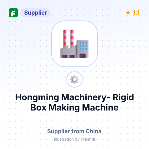 Hongming Machinery- Rigid Box Making Machine – summary card, no photo uploaded yet