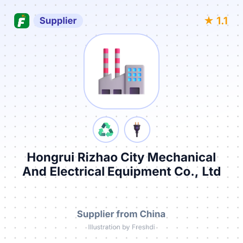 Hongrui Rizhao City Mechanical And Electrical Equipment Co., Ltd – summary card, no photo uploaded yet