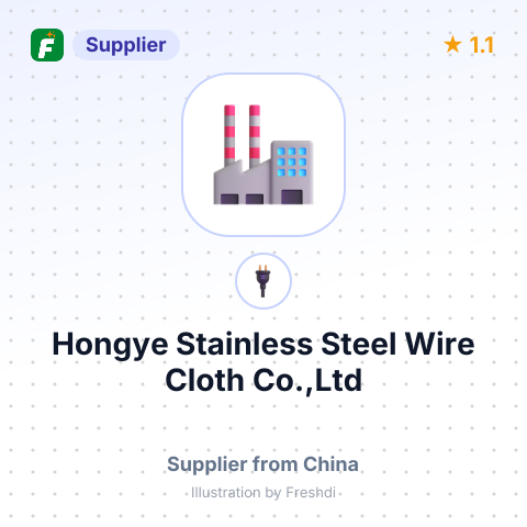 Hongye Stainless Steel Wire Cloth Co.,Ltd – summary card, no photo uploaded yet