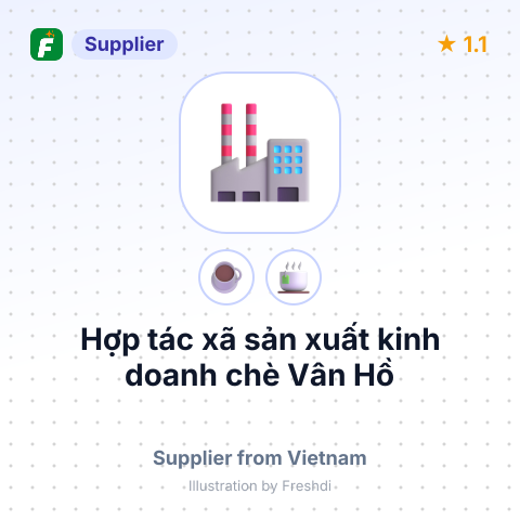 Hợp tác xã sản xuất kinh doanh chè Vân Hồ – summary card, no photo uploaded yet
