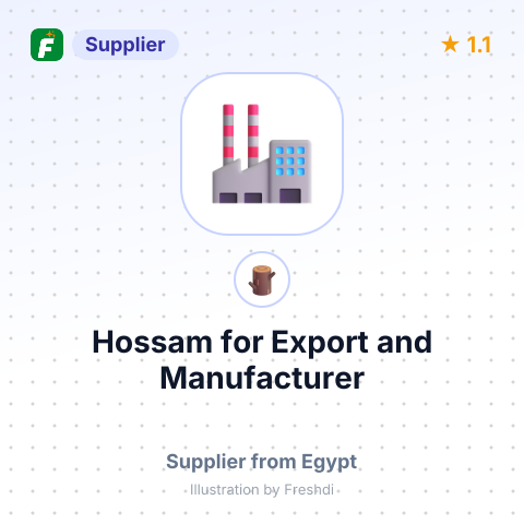 Hossam for Export and Manufacturer – summary card, no photo uploaded yet