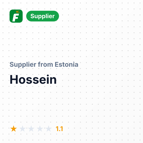 Hossein  – summary card, no photo uploaded yet