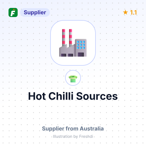 Hot Chilli Sources – summary card, no photo uploaded yet