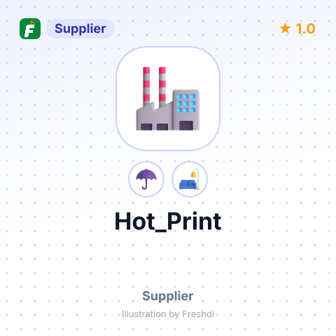 Hot_Print – summary card, no photo uploaded yet