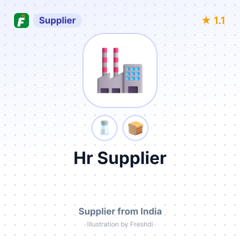 Hr Supplier  – summary card, no photo uploaded yet