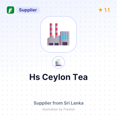 Hs Ceylon Tea  – summary card, no photo uploaded yet