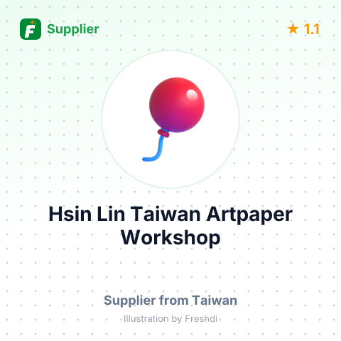 Hsin Lin Taiwan Artpaper Workshop – summary card, no photo uploaded yet