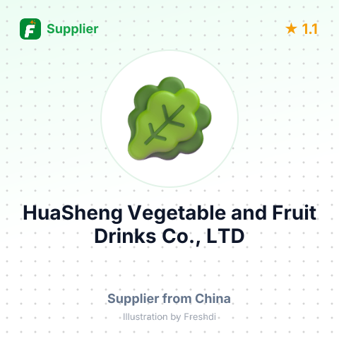HuaSheng Vegetable and Fruit Drinks Co., LTD – summary card, no photo uploaded yet