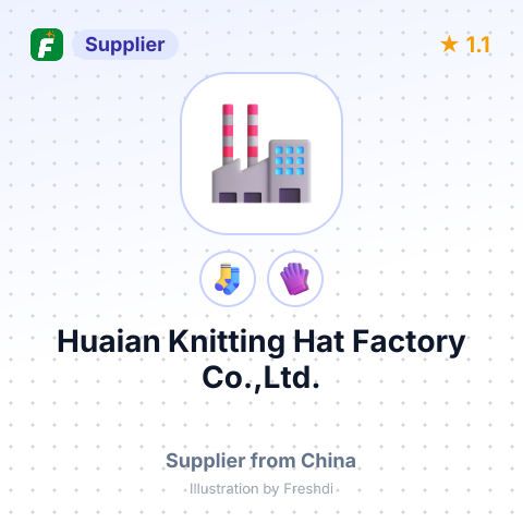 Huaian Knitting Hat Factory Co.,Ltd. – summary card, no photo uploaded yet