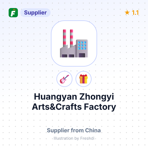 Huangyan Zhongyi Arts&Crafts Factory – summary card, no photo uploaded yet