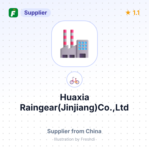 Huaxia Raingear(Jinjiang)Co.,Ltd – summary card, no photo uploaded yet