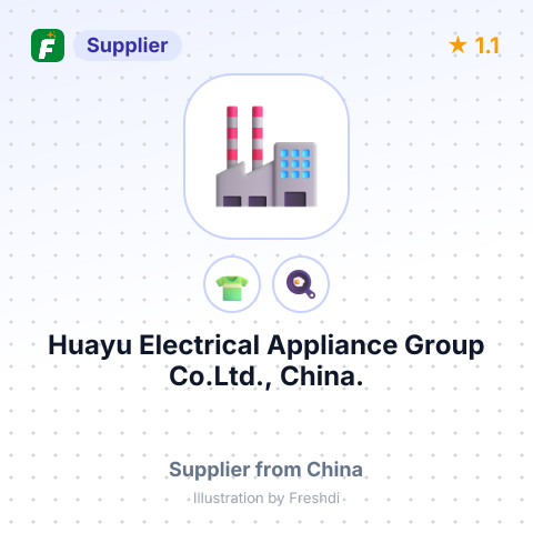 Huayu Electrical Appliance Group Co.Ltd., China. – summary card, no photo uploaded yet