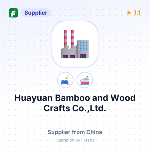 Huayuan Bamboo and Wood Crafts Co.,Ltd. – summary card, no photo uploaded yet