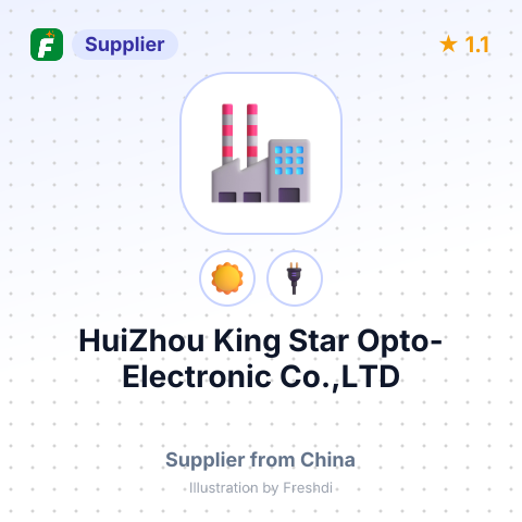 HuiZhou King Star Opto-Electronic Co.,LTD – summary card, no photo uploaded yet