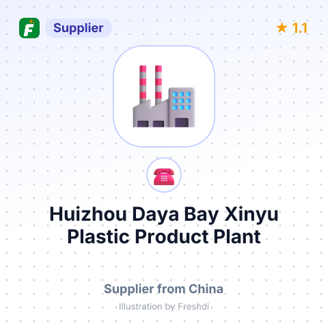 Huizhou Daya Bay Xinyu Plastic Product Plant – summary card, no photo uploaded yet