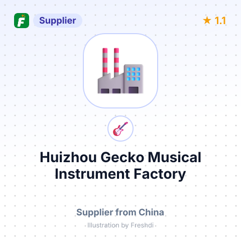 Huizhou Gecko Musical Instrument Factory – summary card, no photo uploaded yet
