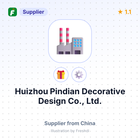 Huizhou Pindian Decorative Design Co., Ltd. – summary card, no photo uploaded yet