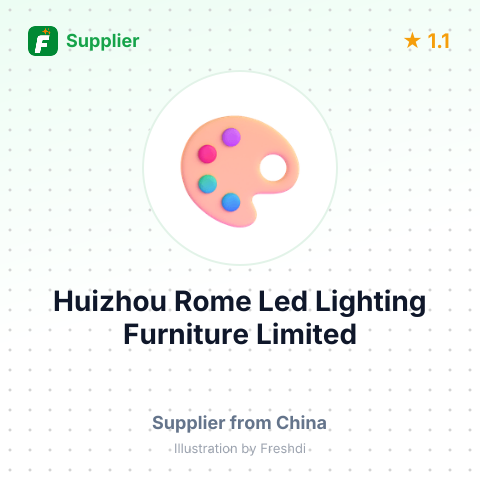 Huizhou Rome Led Lighting Furniture Limited – summary card, no photo uploaded yet