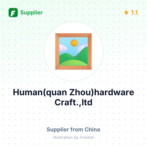 Human(quan Zhou)hardware Craft.,ltd – summary card, no photo uploaded yet