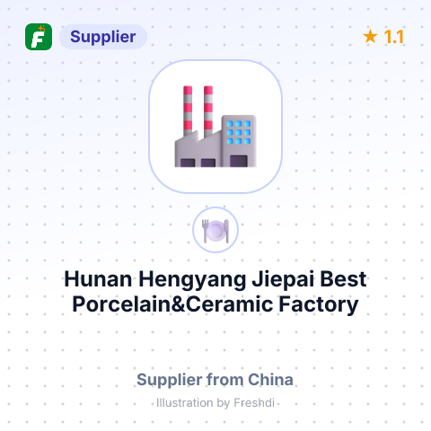 Hunan Hengyang Jiepai Best Porcelain&Ceramic Factory – summary card, no photo uploaded yet