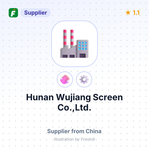 Hunan Wujiang Screen Co.,Ltd. – summary card, no photo uploaded yet