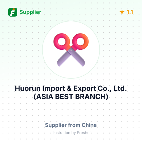 Huorun Import & Export Co., Ltd. (ASIA BEST BRANCH) – summary card, no photo uploaded yet