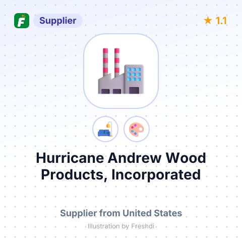 Hurricane Andrew Wood Products, Incorporated – summary card, no photo uploaded yet