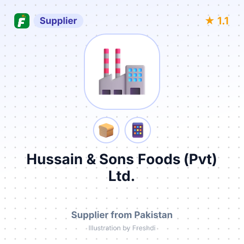 Hussain & Sons Foods (Pvt) Ltd.  – summary card, no photo uploaded yet