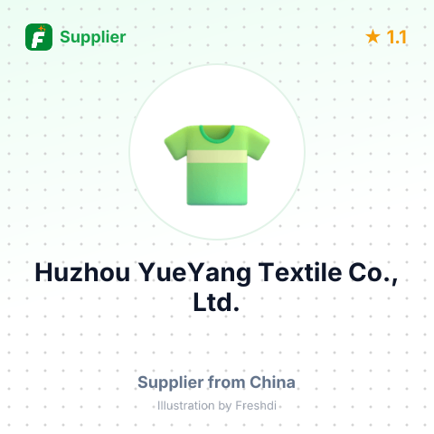 Huzhou YueYang Textile Co., Ltd. – summary card, no photo uploaded yet