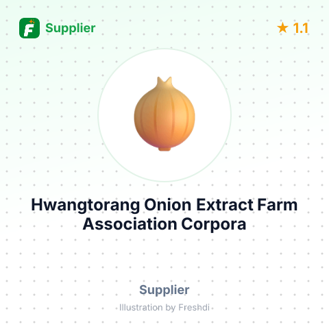 Hwangtorang Onion Extract Farm Association Corpora – summary card, no photo uploaded yet
