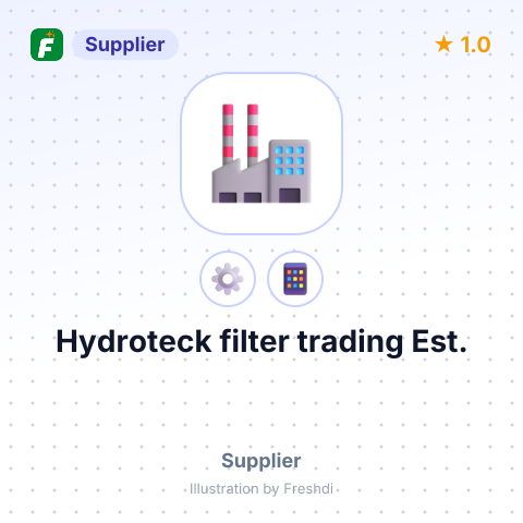 Hydroteck filter trading Est. – summary card, no photo uploaded yet