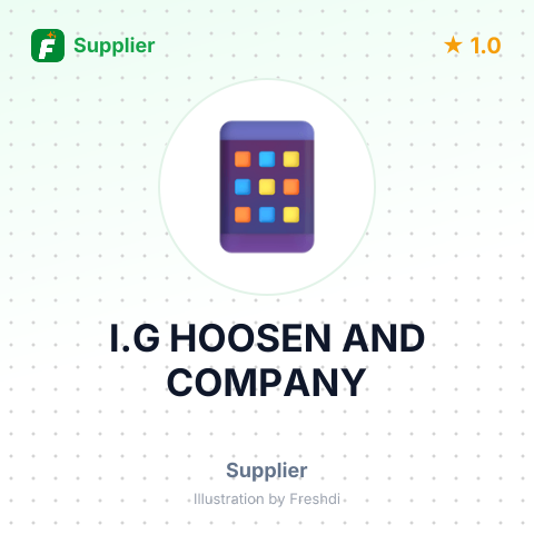 I.G HOOSEN AND COMPANY – summary card, no photo uploaded yet