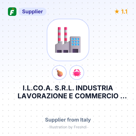 I.L.CO.A. S.R.L. INDUSTRIA LAVORAZIONE E COMMERCIO AGROALIMENTARE – summary card, no photo uploaded yet