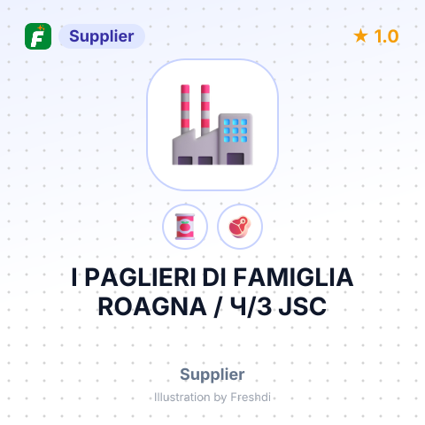 I PAGLIERI DI FAMIGLIA ROAGNA / Ч/З JSC – summary card, no photo uploaded yet