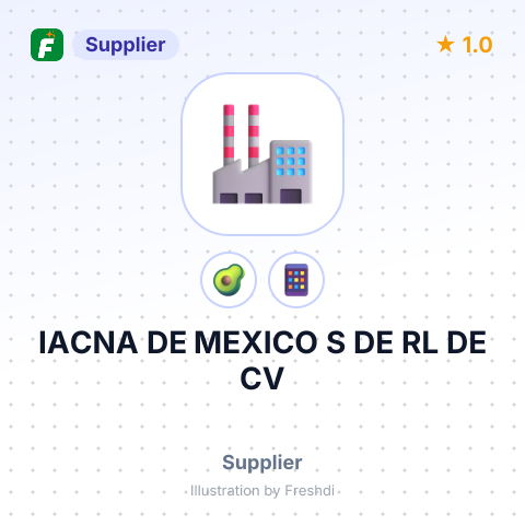 IACNA DE MEXICO S DE RL DE CV – summary card, no photo uploaded yet