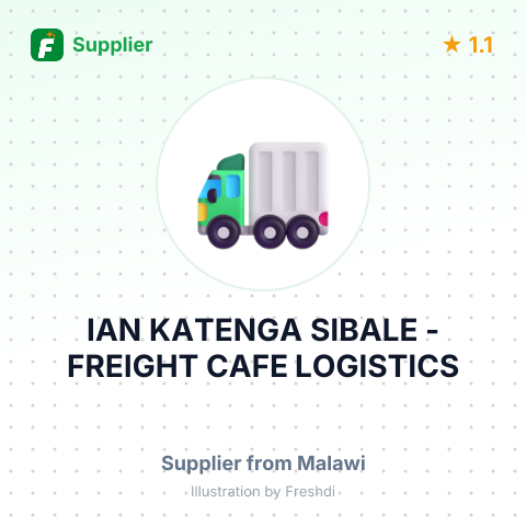 IAN KATENGA SIBALE - FREIGHT CAFE LOGISTICS – summary card, no photo uploaded yet