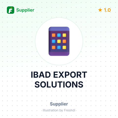 IBAD EXPORT SOLUTIONS – summary card, no photo uploaded yet