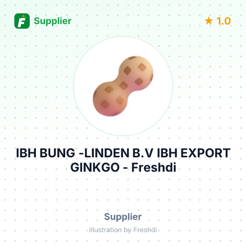 IBH BUNG -LINDEN B.V IBH EXPORT GINKGO – summary card, no photo uploaded yet